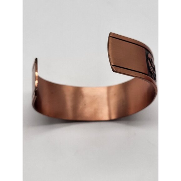 WMCO Vintage Kokopelli Copper Cuff Bracelet Native American Southwestern - Picture 6 of 13